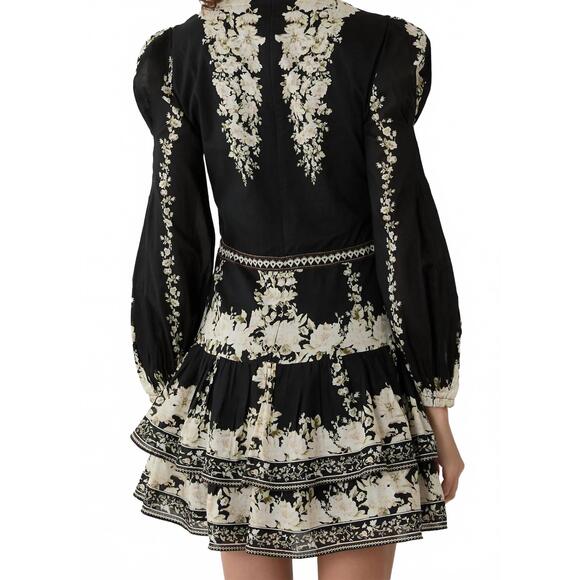 NEW ALICE + OLIVIA valencia mini dress in black - Picture 2 of 5